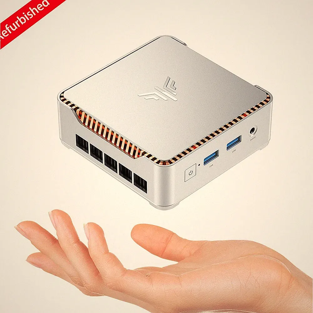 NIPOGI 4K Mini PC P2 AMD Ryzen 3 3300U 16GB DDR4 RAM 512GB SSD Windows11 Pro