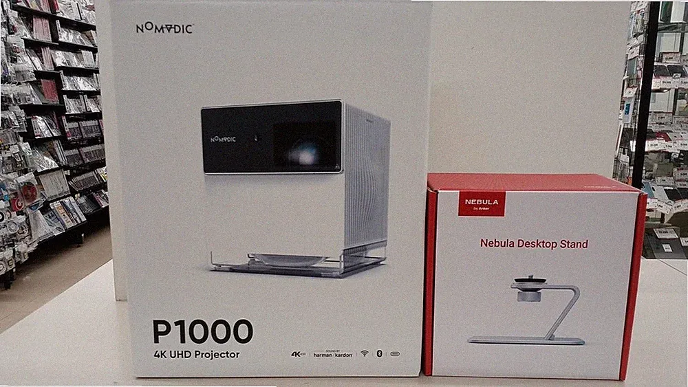 NOMVDIC P1000 4K Gaming Projektor Heimkino mit hoher Helligkeit
