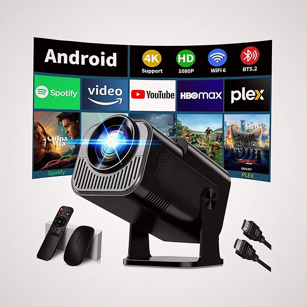 Nonete NT30 Mini Projektor 4K WiFi 6 Bluetooth 5.2 Auto Keystone