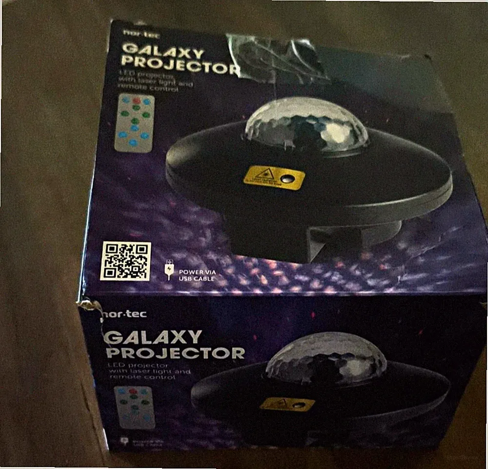 nor-tec Galaxy Projector LED Laser Projektor USB mit Fernbedienung Sterne