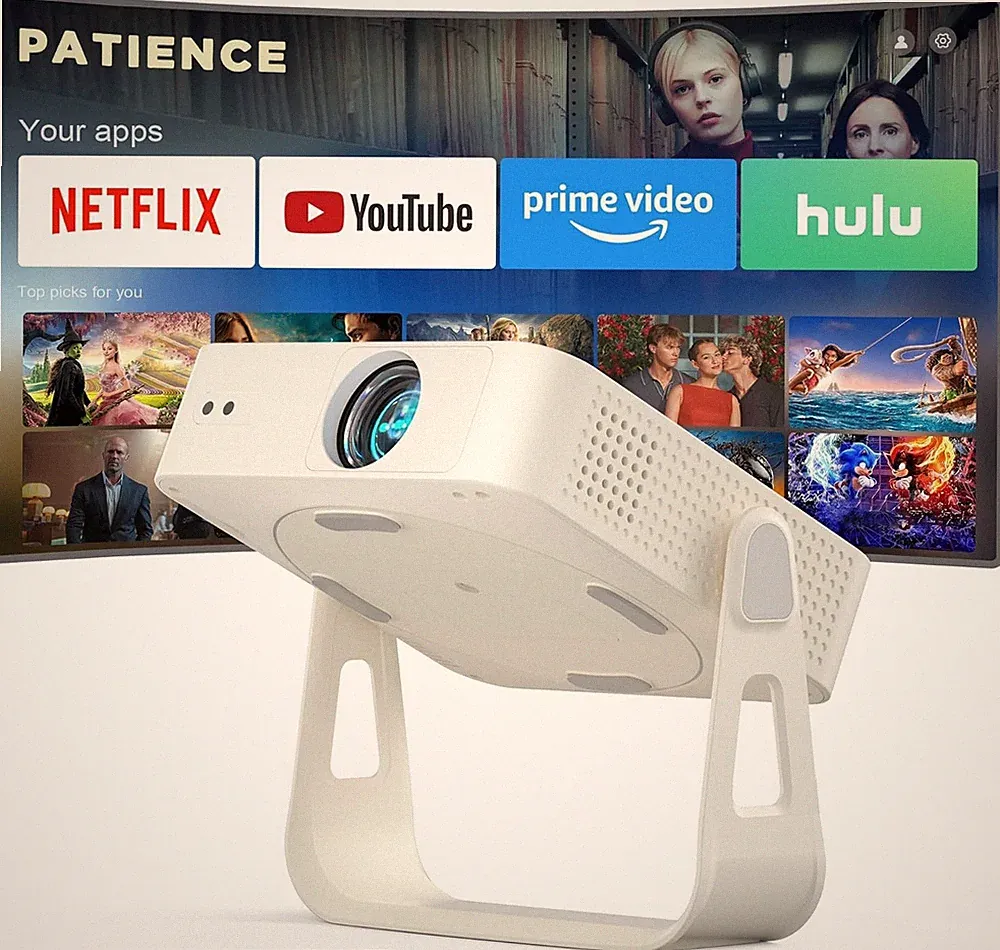 Offizieller Netflix & Autofokus Smart Projektor 4K Unterstützung, 2026 WiFi Bluetooth