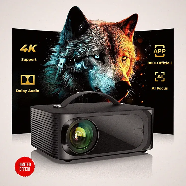 ONOAYO 4K Projektor WiFi 6 Bluetooth 5.4 HDR10 150