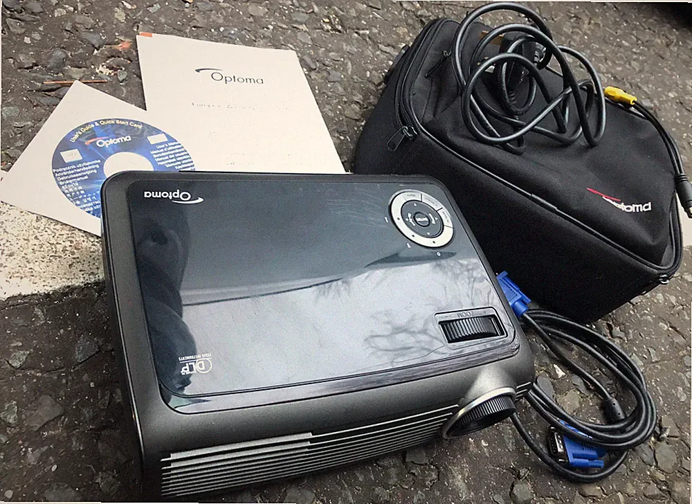 Optoma EP728 DLP tragbarer Projektor 1139 Stunden Tasche Kabel manuell