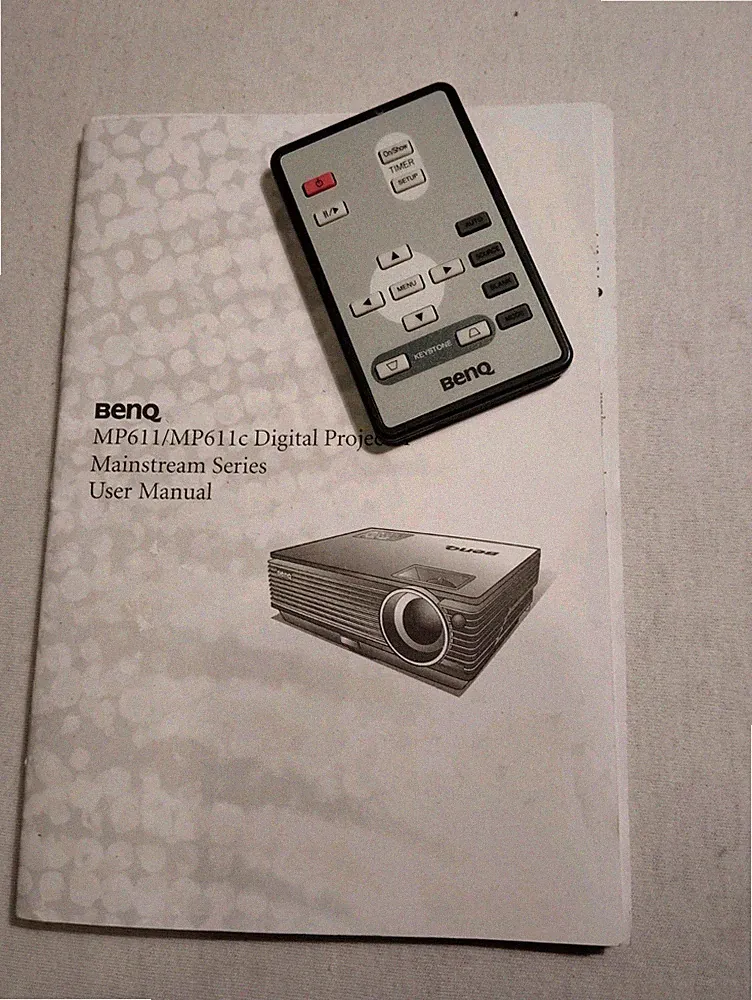 Original Fernbedienung für BenQ Beamer MP611 & Anleitung