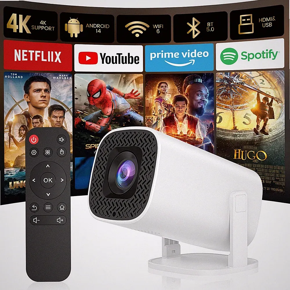 Osikem Mini Beamer mit Bluetooth, Unterstützung 4K 130" Bildschirm P30 Pro