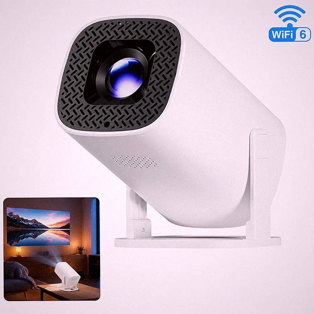P30PRO Mini Projektor Android 14 WiFi6 BT5.0 4K Heimkino Beamer 720P Projektor