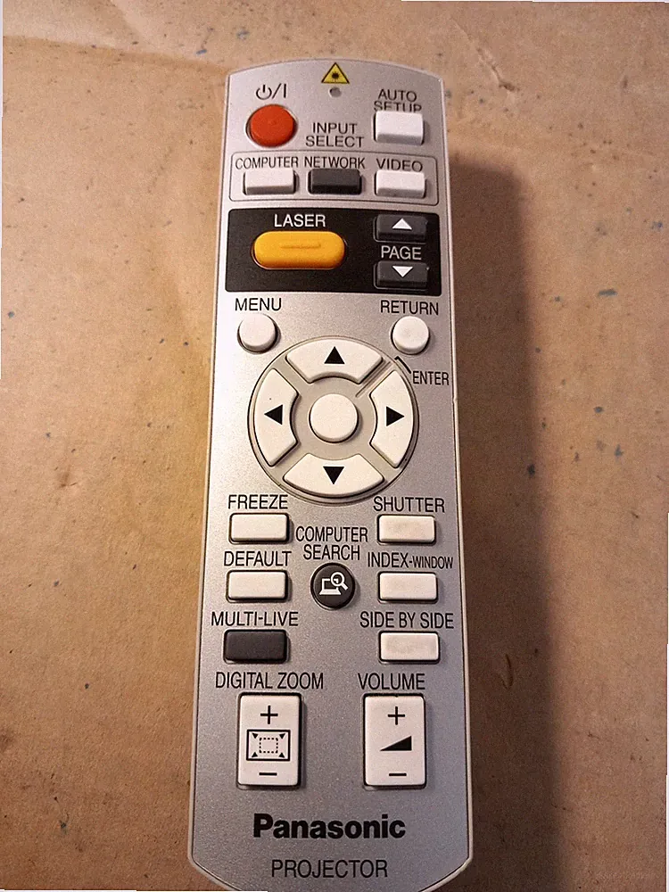 Panasonic N2QAYB000158 silber kabelloser LCD-Projektor Fernbedienung getestet/funktioniert