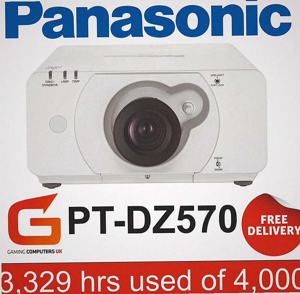 Panasonic PT-DZ570 BEAMER DLP 4.000 Lumen (3.329 Stunden gebraucht von 4.000 Stunden)