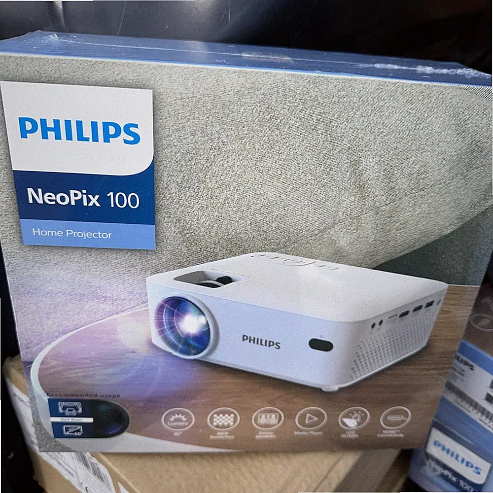 Philips NeoPix 100 Heimprojektor LED HDMI USB Brandneu Versiegelt NPX100