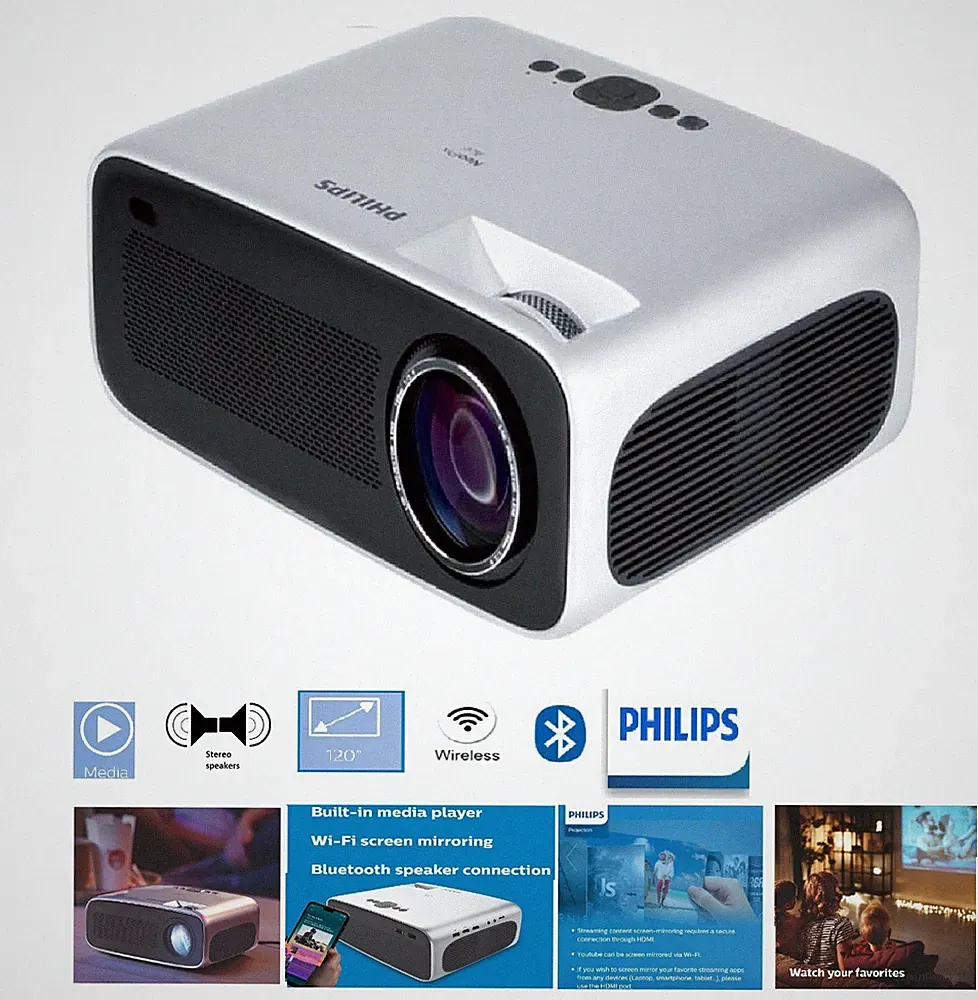 PHILIPS NeoPix Ace Full HD Heimkino Projektor LED Beamer WLAN,Bluetooth,2x HDMI