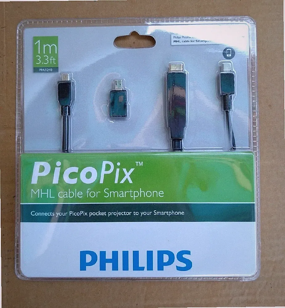 Philips Picopix MHL Kabel für Smartphone PPX 2 PPX 3