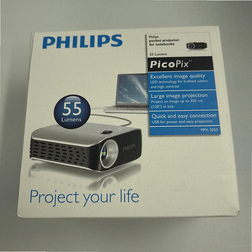 Philips PicoPix PPX2055 LED Taschenprojektor 55 Lumen - versiegelt