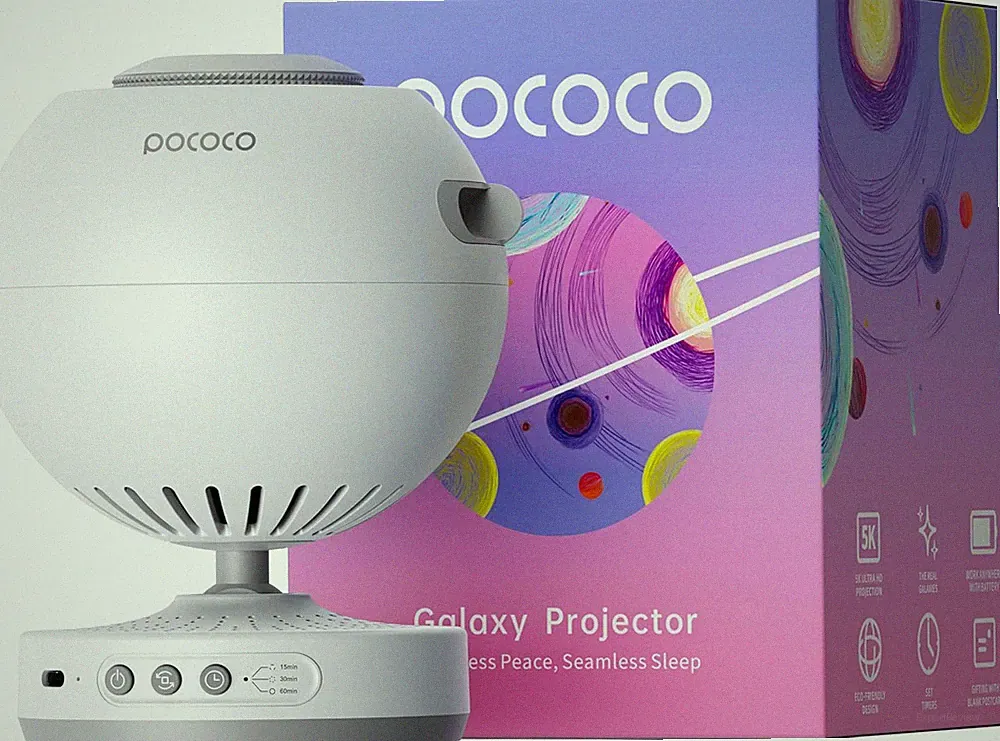 POCOCO Sternenhimmel Projektor, LED Galaxy Projector, Planetarium Für Kinder & E