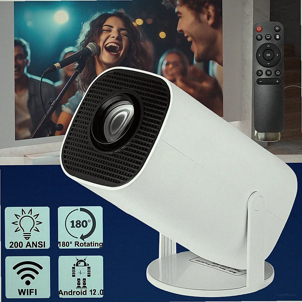 Projector Mini Beamer Tragbarers Movie Projector HD Deckenbeamer BT 5.0 Bimmer