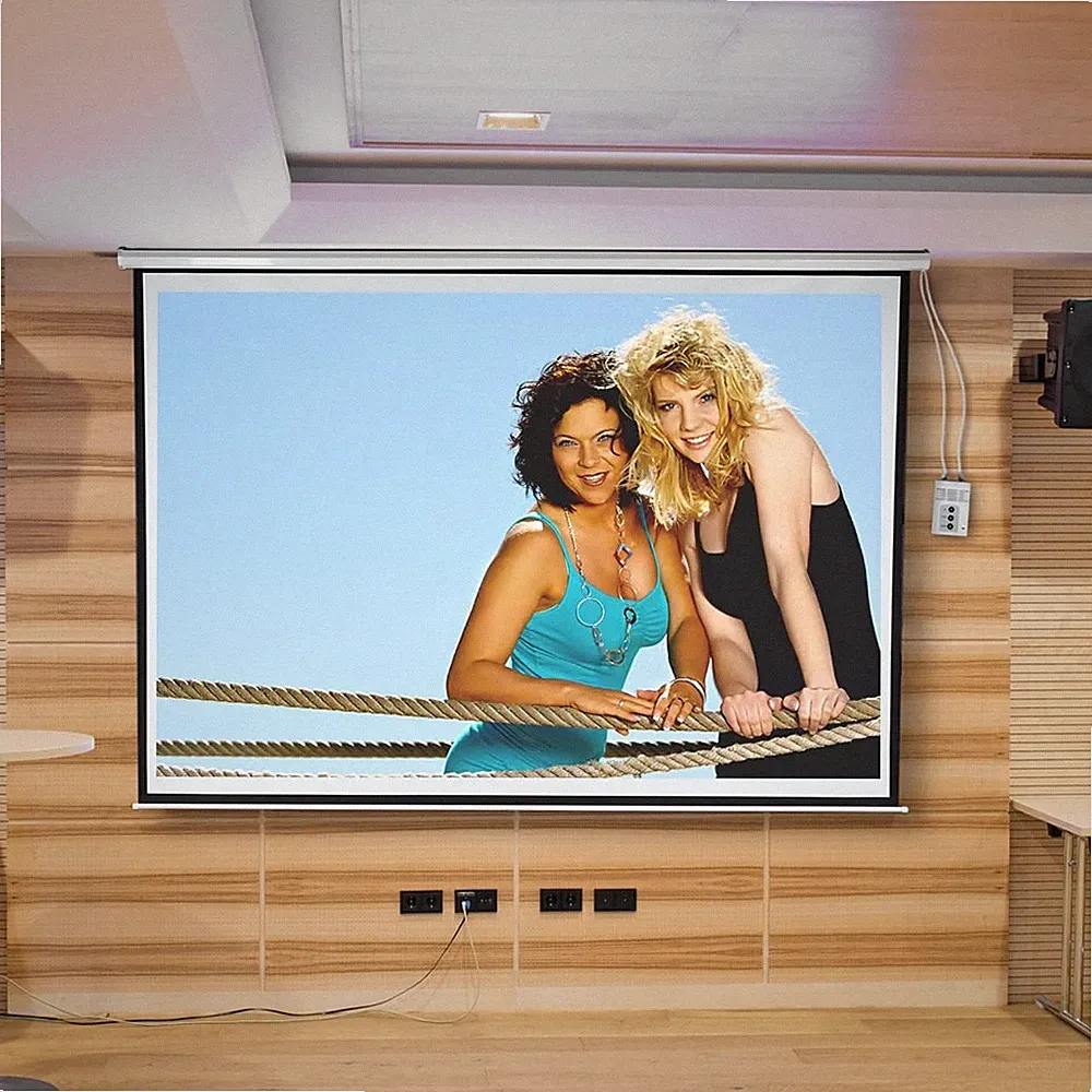 Projektionsleinwand Beamerleinwand HDTV Motor Leinwand inkl. FFB 300X229CM