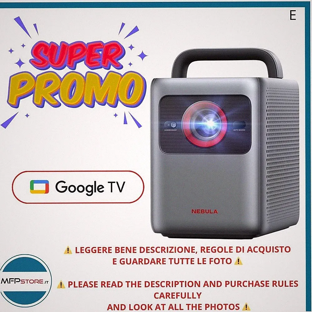 Projektor 4K Nebula Cosmos 4K SE – Dolby Vision, 1800 Ansi, Google Tv-Sigillato