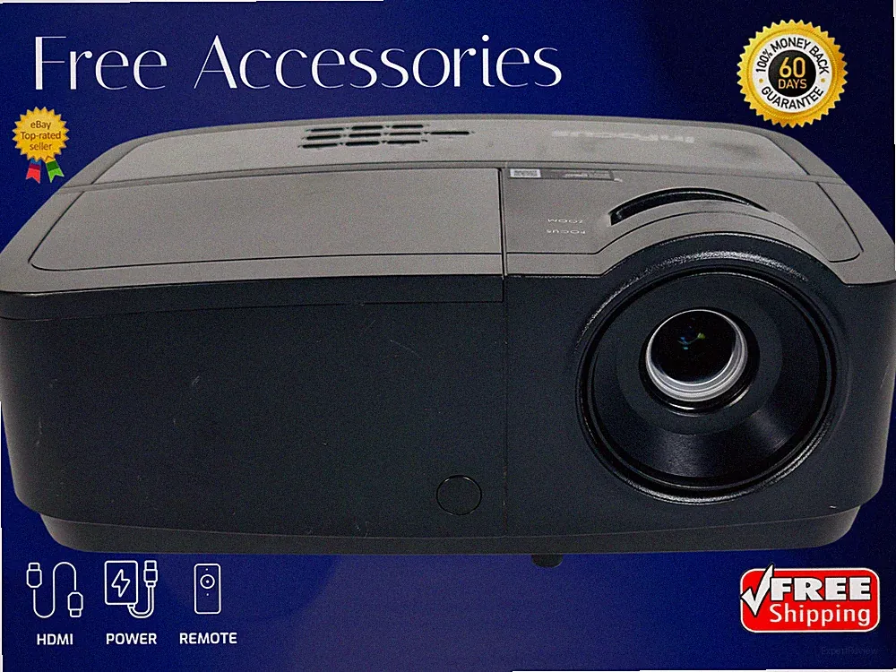 Projektor DLP 3500 Lumen PC 3D Bereit 4K Eingang Unterstützung HDMI W / Remote