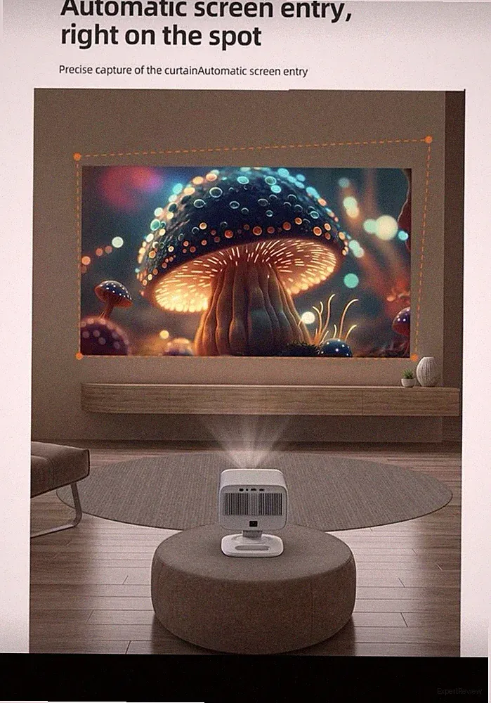 Projektor Heimkino 4K-Full HD 1080P, 900 ANSI-Lumen 5G WiFi Ultimea Apollo P60
