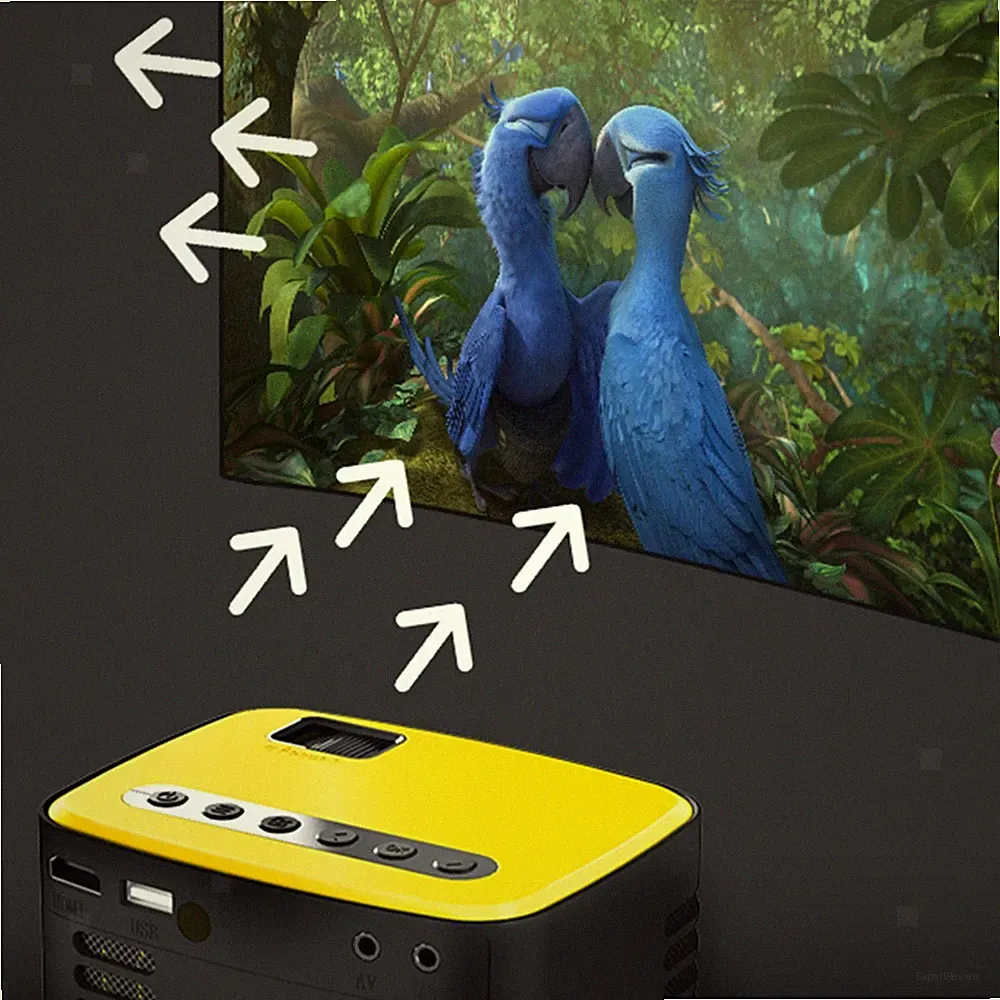 Projektor LED 1080P Taschenprojektor für Heimkino und Fernsehen überall im