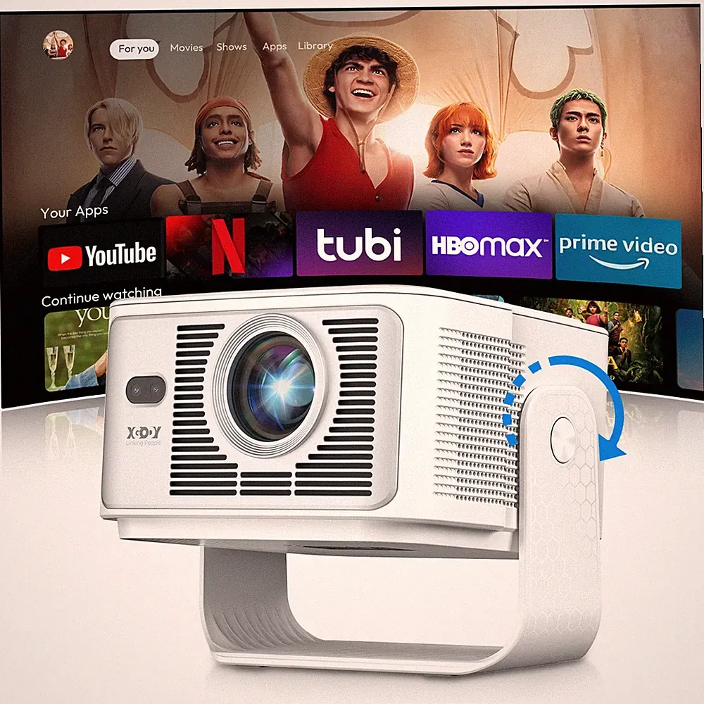 Projektor LED 8K 20000LMS Beamer Native 1080P 5G WiFi Bluetooth Heimkino Outdoor