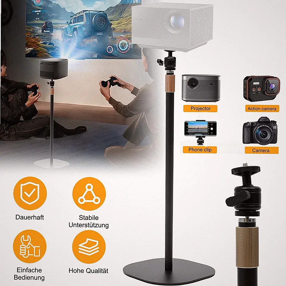 Projektor Ständer Beamer Halterung 63-127cm Projector Stand Universal Tragbarer