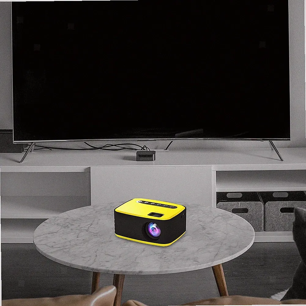 Projektor-Taschenprojektor für Büro, Theater, drinnen und draußen, überall