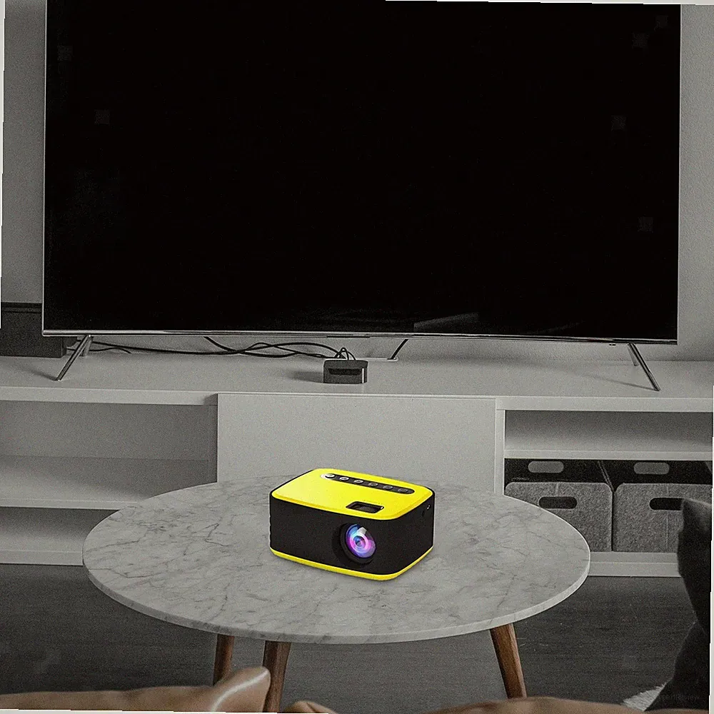 Projektor Tragbarer Projektor USB-unterstützt für Filme Gaming Eingebauter