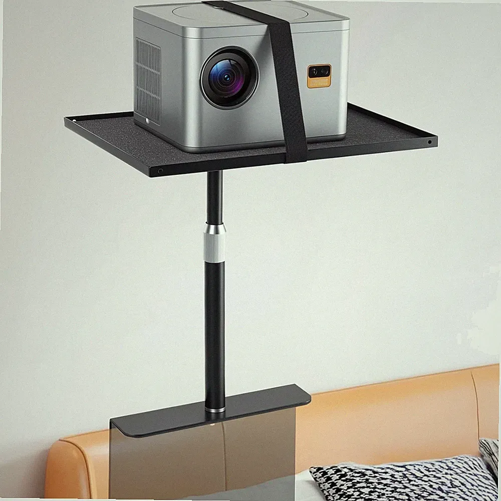 Projektorhalterung für Bett und Sofa mit Metallschale - Verstellbare Ständerl...