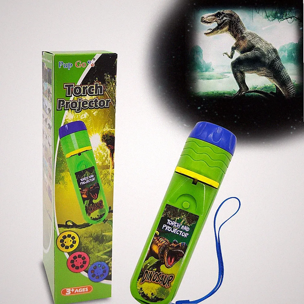 Pup Go Dinosaurier Taschenlampe und Projektor für Kinder, Dinosaurier Spielzeug für Jungen Alter 3-7