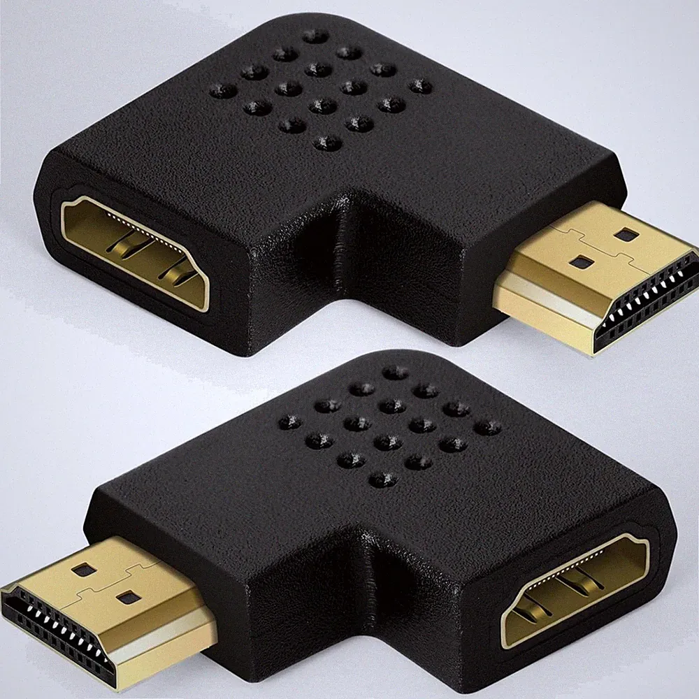 Rechtwinklige HDMI-Adapter 8K 90° 270° Kabelverbinder für TV Projektor Laptop