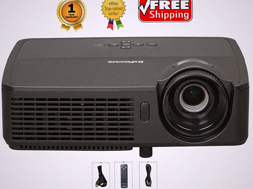 Refurbised - InFocus IN124 DLP Projektor Tragbar 3200 Lumen 4k 3D W / Paket