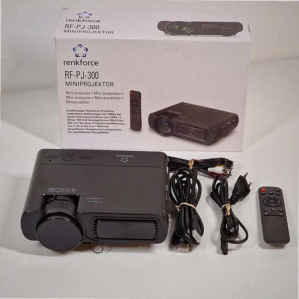 Renkforce Beamer RF-PJ-300 3200 lm 800 x 480 WXGA Mini Beamer mit Fernbedienung