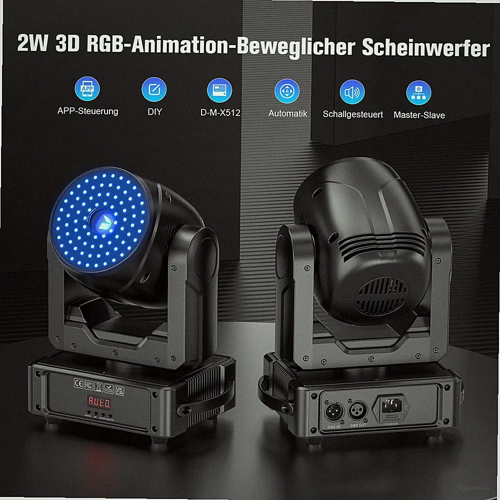 RGB Animation Moving Head Licht Mit Bluetooth APP Laser Projektor Bühnenlicht