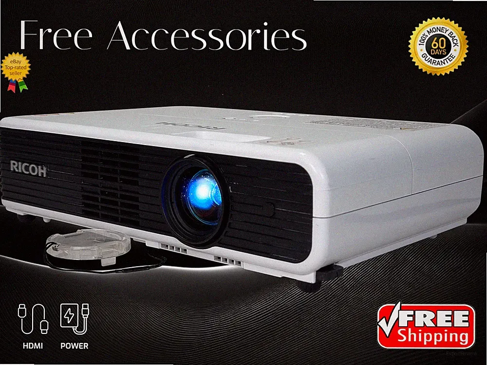 Ricoh PJ X3241N 3LCD Beamer 3300 Lumen Portable Wireless WLAN Key Lock