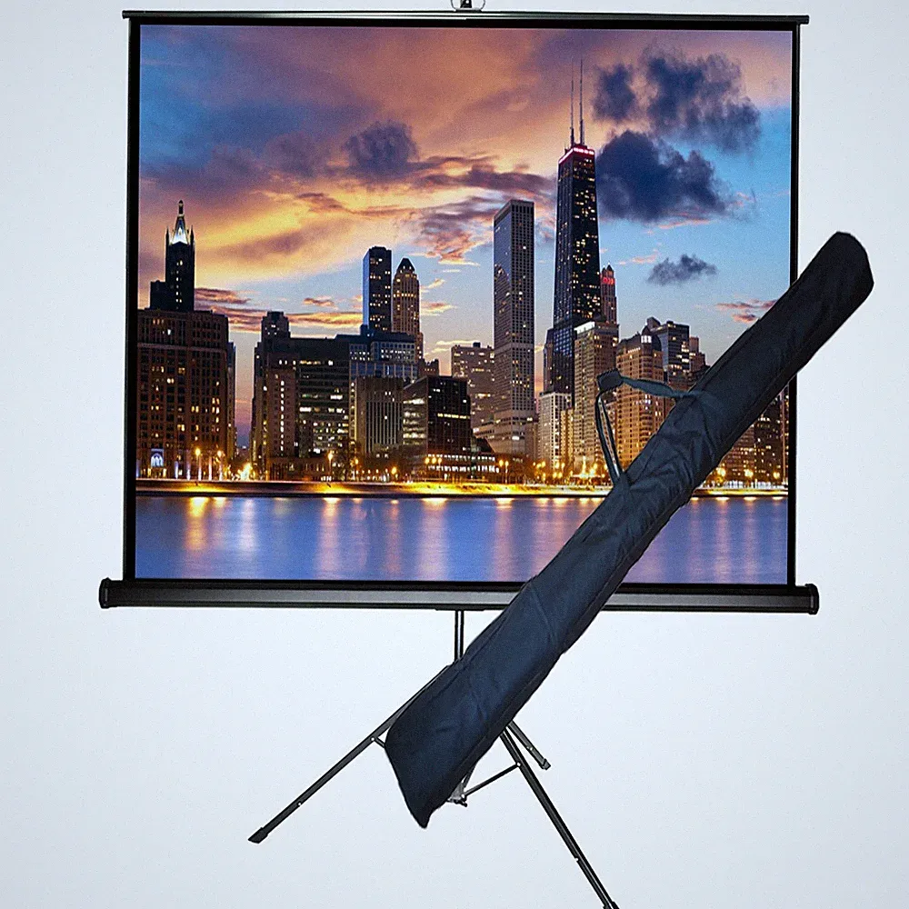 Rollolux Beamer mobile Stativleinwand + Tasche 200 x 200 (194x194)cm 1:1 108"