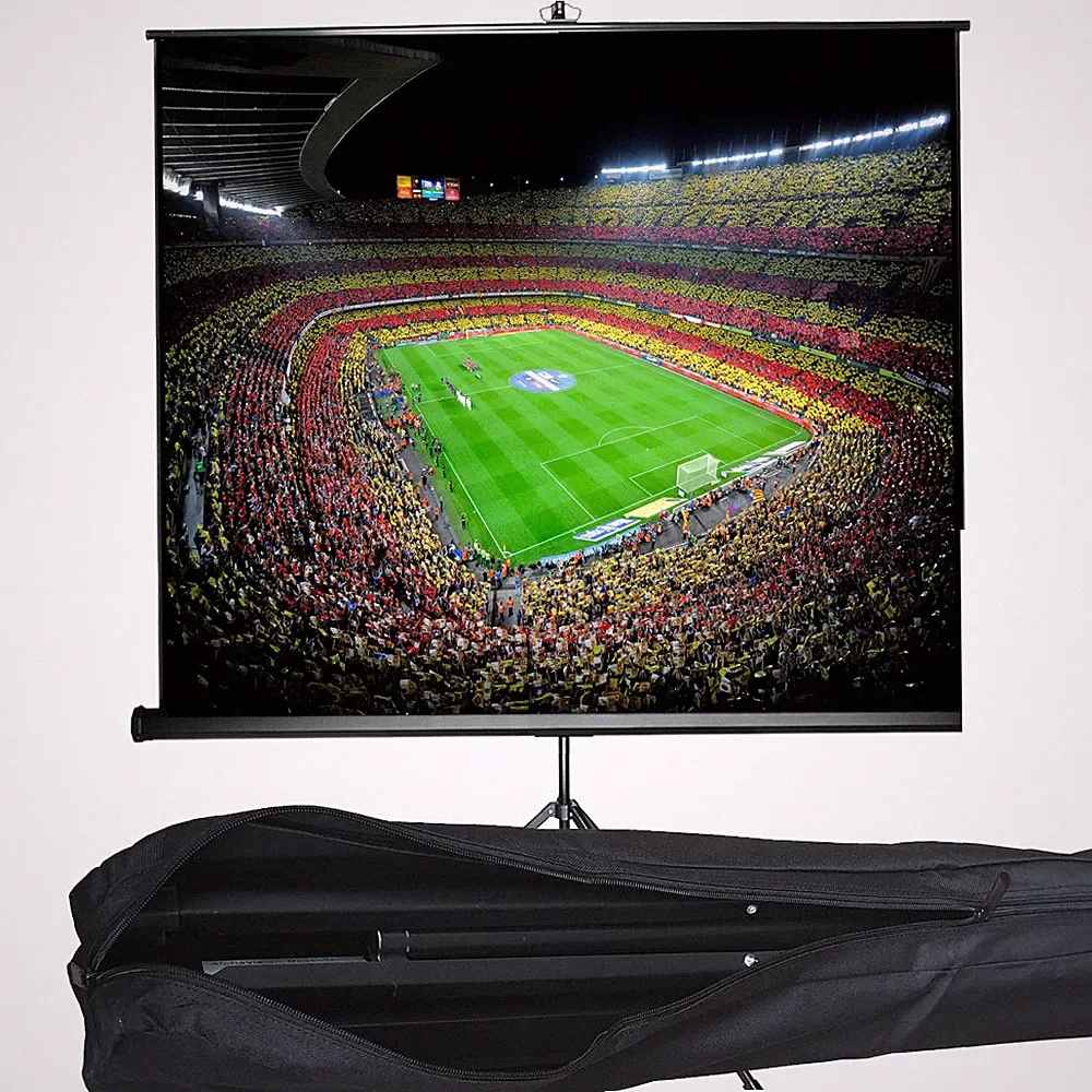 Rollolux Beamer mobile Stativleinwand + Tasche 244 x 244 (240x240)cm 1:1 134"