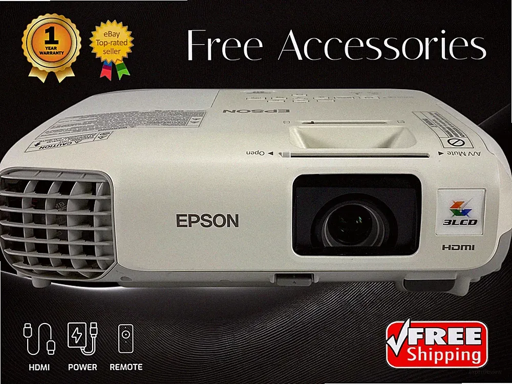 Runderneuert Epson PowerLite X17 3LCD Projektor 4K 2700 Lumen Iprojection App
