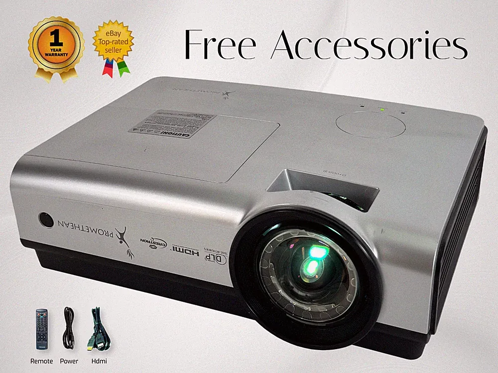 Runderneuert Projektor DLP 2,500 Lumen 4K Kompatibel 3D Bereit HDMI VGA USB