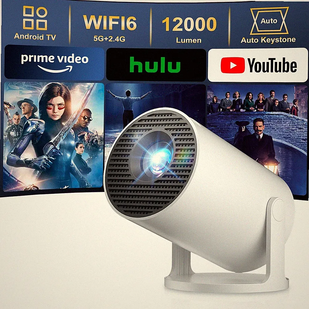 Salange HY300 PRO+ 2026 Mini-Projektor, 12000 Lumen 4K & 8K unterstützt, tragbar...