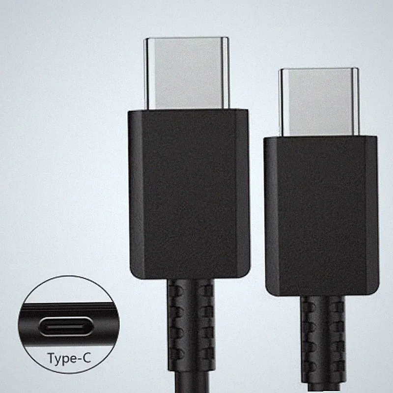 Schwarz USB-C auf USB-C Datenkabel Ladekabel für VIEWSONIC PX749-4K Beamer