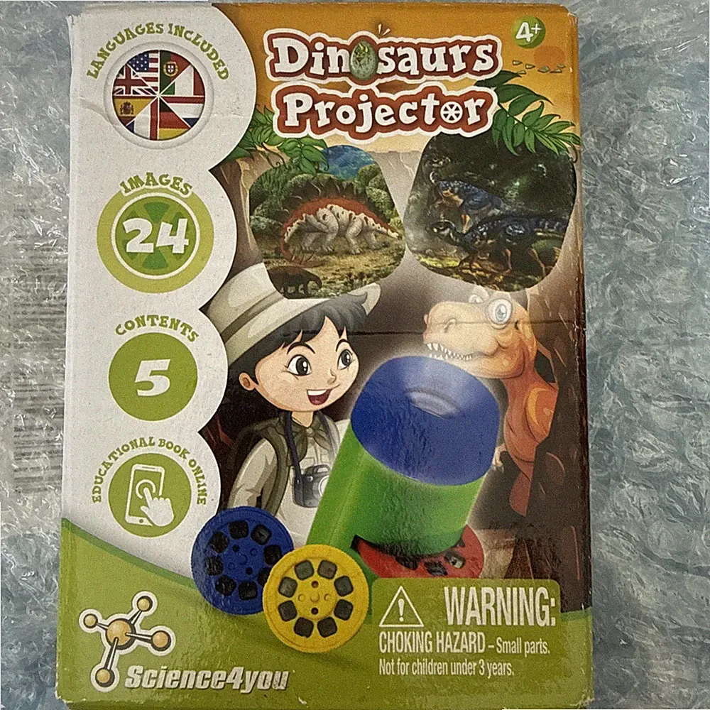 Science4you Dinosaurier Taschenlampe Projektor für Kinder 4+ Jahre