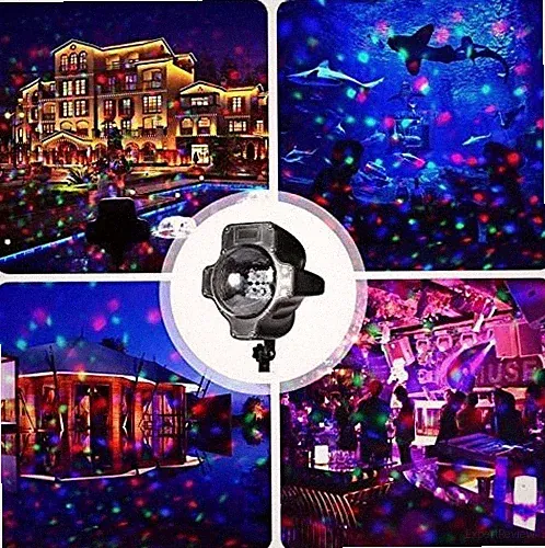 Shatchi RGB LED Schneefall Projektor Licht mit Fernbedienung - Timer - Geschwindigkeitsregelung *NEU*