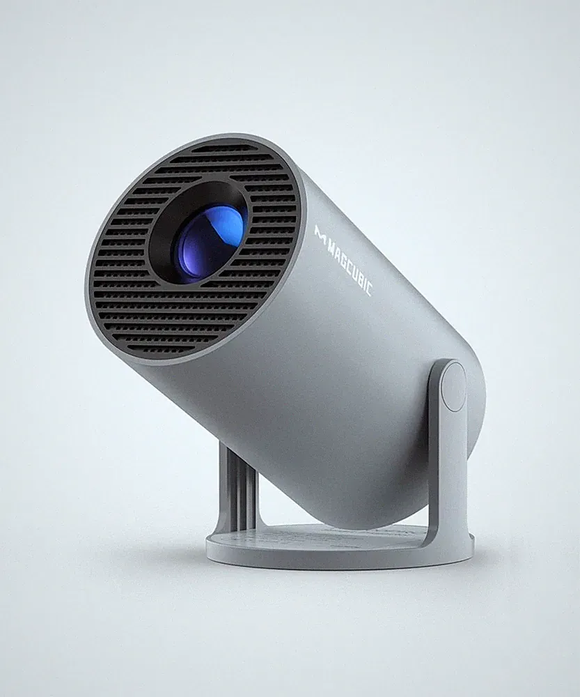 Smart 4K Mini Beamer, Auto-Trapez, WiFi 6, 130" Display, für Heimkino Genuss