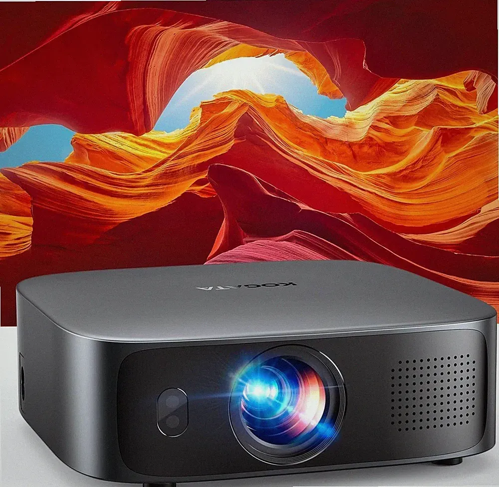 Smart Beamer 4K – WLAN/Bluetooth Heimkino Projektor Grau