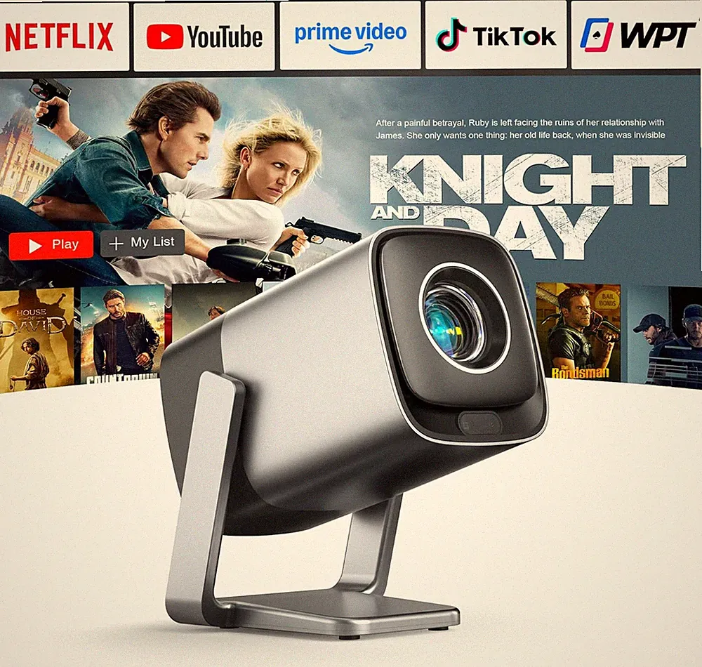 Smart Mini Beamer 4K Kompatibel Mit Netflix & Dolby Audio, Xuanpad 28000 Lumen B