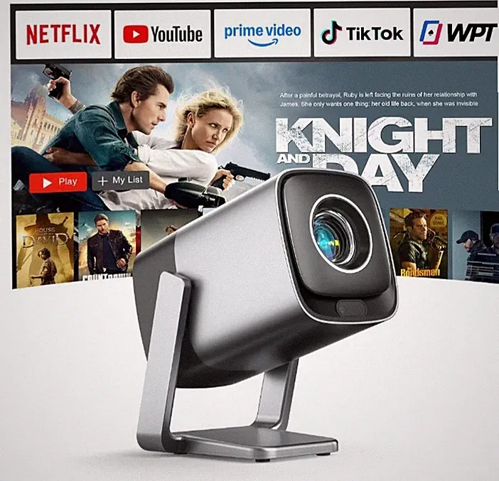 Smart Mini Beamer 4K Kompatibel mit Netflix & Dolby Audio, XuanPad 30000...