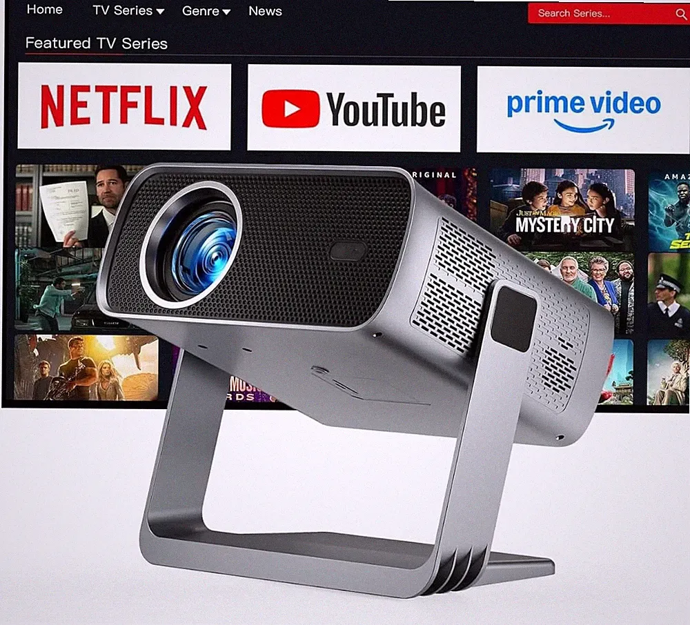 Smart Mini Beamer 4K Netflix Dolby Audio WiFi6 Bluetooth 210 Heimkino Proj