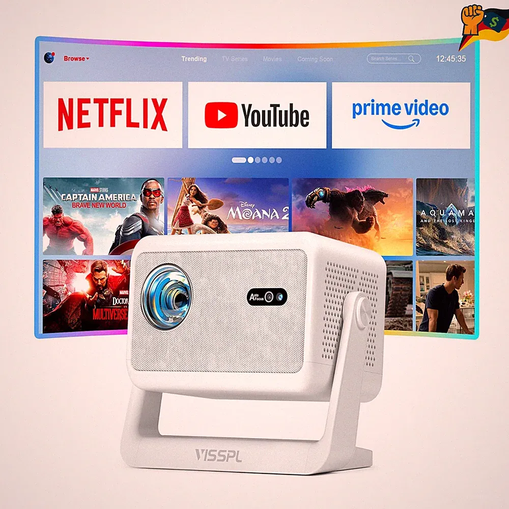 Smart Mini Beamer 4K VISSPL H86 40-250 Zoll 1