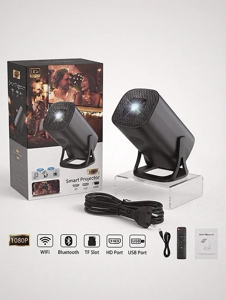 Smart Projector P30 1080P LED WiFi 6 Bluetooth Android TV Neu OVP