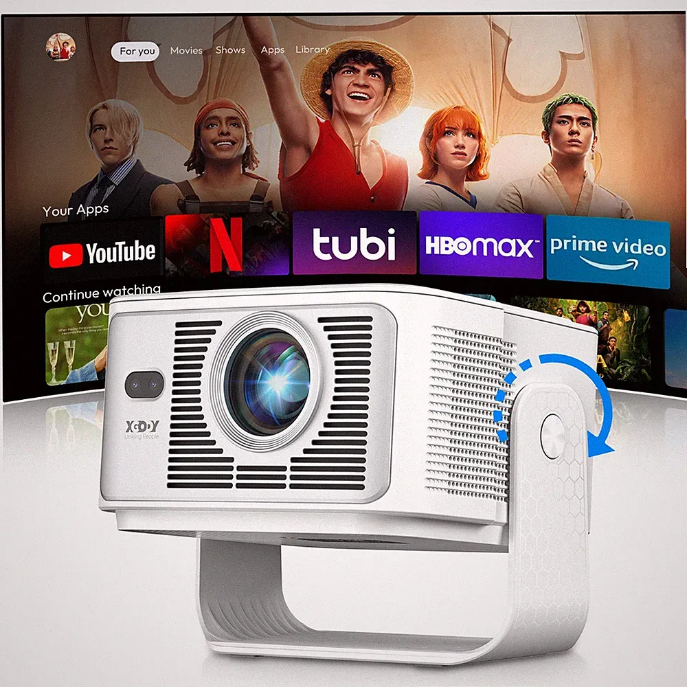 Smart Projektor Beamer 8K 45000 Lumen TV WiFi Bluetooth HDMI Android Heimkino